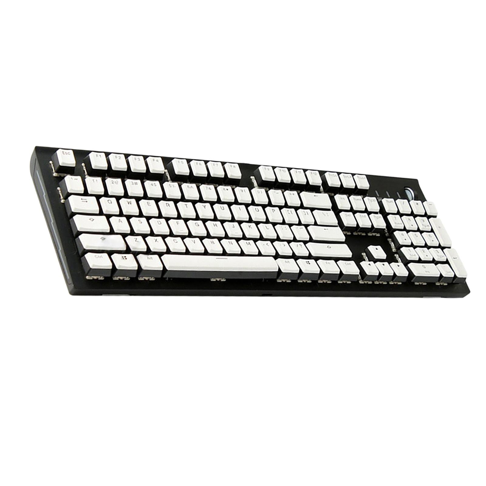 PBT Pudding Keycap Set DIY for RGB Mechanical Keyboard White Black