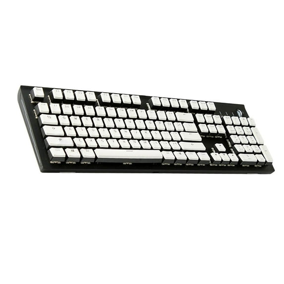 PBT Pudding Keycap Set DIY for RGB Mechanical Keyboard - White Black