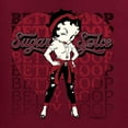 thumbnail image 5 of Wild Bobby, Betty Boop Sugar and Spice Wink Betty Boop Unisex Crewneck Sweatshirt, Maroon, 3X-Large, 5 of 5