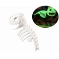 thumbnail image 3 of Pet Dinosaur Costume, Soft Plush T-Rex Skeleton Outfit for Dogs & Cats, Glow-in-the-Dark Green Option, Machine Washable Cosplay Clothes, Medium Large Pets M, 3 of 7