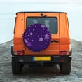 thumbnail image 6 of Susaid Crystal Purple Snowflake Print Tire Covers,Waterproof Anti-UV Snow Sun Rain Tire Covers for RV,Truck, SUV, Trailer, Camper-16 inch, 6 of 6