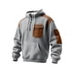 thumbnail image 1 of MHFRRA Sudadera con Capucha y Tejido de Cremallera de Un Cuarto, Ligera, Deportiva, con Bolsillo Delantero, Cómoda y Informal Bronce, 1 of 3