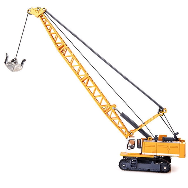 NATEFEMIN Machinerie Chenillé Tour Câble Excavatrice Modèle de Véhicule, Construction Alliage 1:87 + PC, Parfait pour Offrir en Cadeau et Exposer