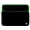 Black with Green Trim, variant on Computer Laptop Sleeve Fits 15.4 15.6 inches laptop
