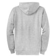 thumbnail image 6 of Port & Company Full Zip Hooded Sweatshirt (PC78ZH) Ash, 3XL, 6 of 6