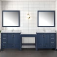 thumbnail image 4 of Coraline 102 in W x 22 in D Navy Blue Double Bath Vanity and Carrara Marble Top, 4 of 5