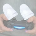 thumbnail image 4 of DEWIN 2 PCS/ Set Durable R2 L2 Buttons Trigger Extender Extension for PS4 Controller (Transparent), 4 of 10