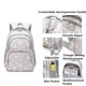 thumbnail image 5 of Conjunto de mochila con kits de almuerzo Mochila para adolescentes Niñas Bolso escolar degradado de 3 piezas para estudiantes de primaria (negro) (hy), 5 of 5