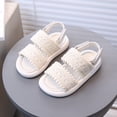 thumbnail image 6 of hengsof Boys Spring Summer Open Toe Sandals Fashion Soft Sole First Walker Beach Shoes Solid Color Casual 2-in-1 Cute Slides, 6 of 8