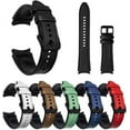 thumbnail image 5 of Tianle Watch Band Compatible for Samsung Galaxy Watch 6 40mm 44mm /Galaxy Watch 6 Classic 43mm 47mm Band, 20mm Quick Release Strap Soft Genuine Leather Hybrid Silicone Wristband for Galaxy Watch 6 5 4, 5 of 6