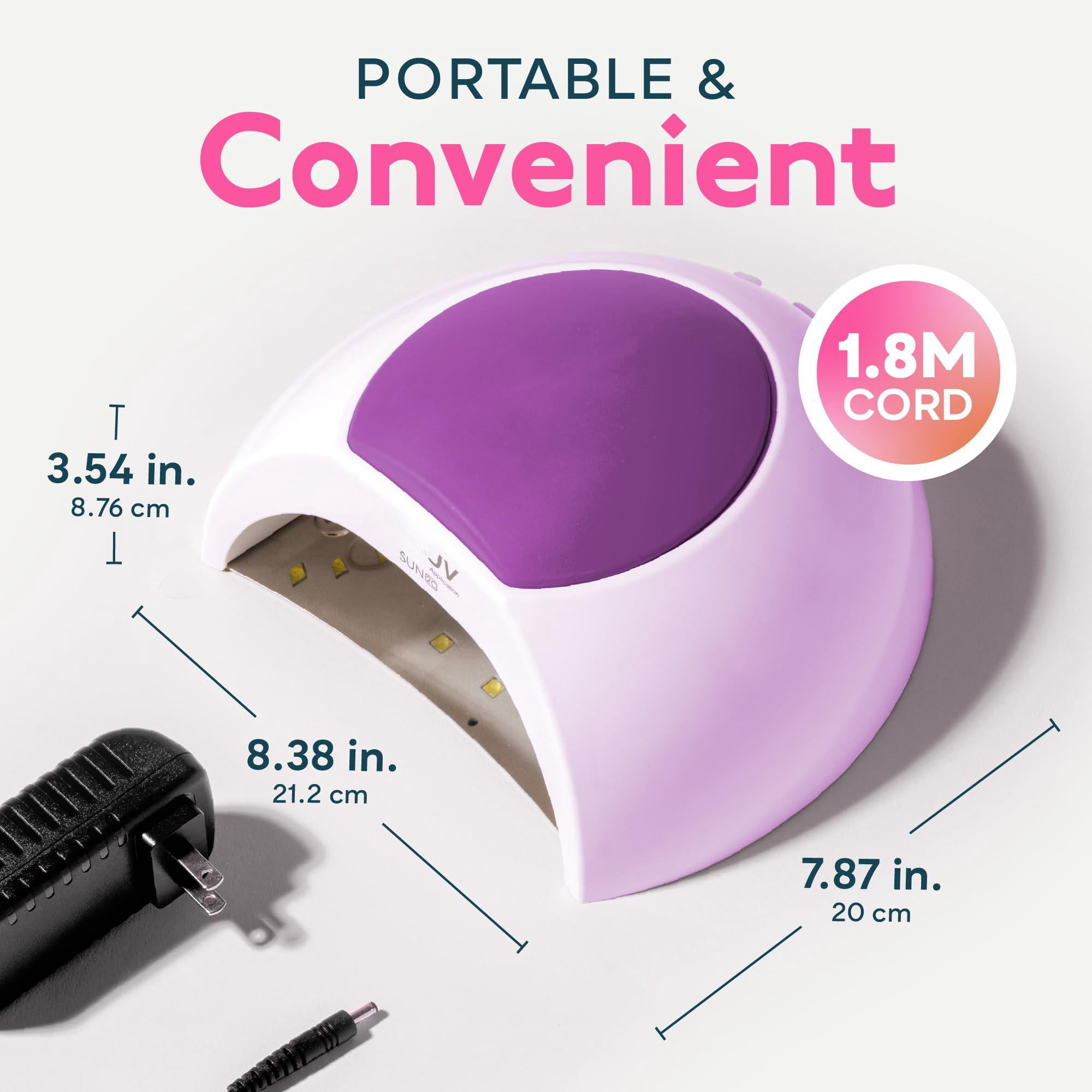 Uv Led Light For Nails  Dryer Gel Polish With Auto Sensor 33 Leds 4 Timers Settings Sun2c Purple