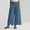 Blue, variant on Babysbule Linen Pants Women Summer Casual Loose Women's Ladies' Solid Color Elastic Waist Cotton And Linen Big Pocket Casual Pants