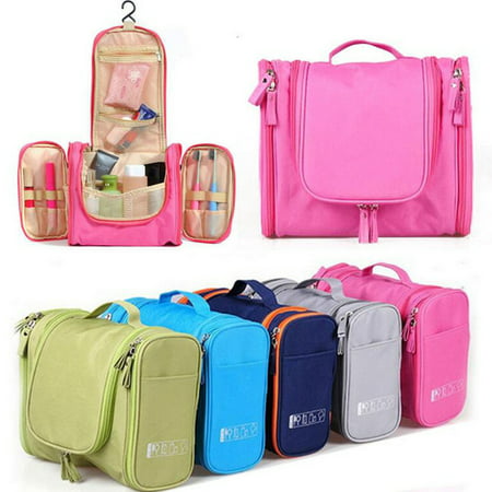 Polyester Toiletry Wash Cosmetic Bag Makeup Storage Case Hanging Organizer Bag Carry (Best Cosmetic Bag Organizer)