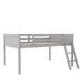 thumbnail image 5 of Harper & Bright Designs Full Size Low Loft Bed for Boys Girls, Wood Junior Loft Bed Frame with Ladder for Girls Boys, Gray, 5 of 11
