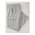 thumbnail image 4 of KingSize Men's Big & Tall Reverse Weave Cargo Pants, 4 of 6