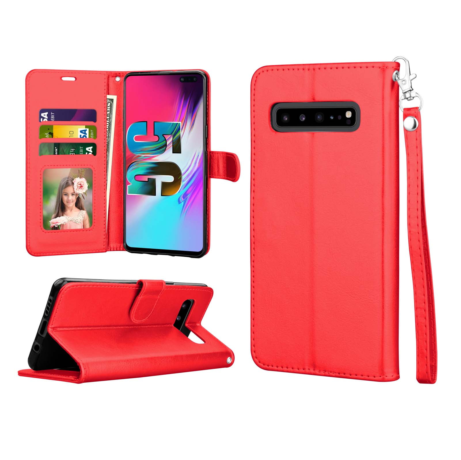 Purple PU Leather Wallet Flip Case for Samsung Galaxy S10 5G Positive Cover Compatible with Samsung Galaxy S10 5G Purple PU Leather Wallet Flip Case for Samsung Galaxy S10 5G Positive Cover Compatible with Samsung Galaxy S10 5G