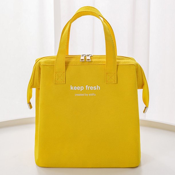 Bolsa de almuerzo Oxford Bolsa de almuerzo a prueba de fugas Color sólido para picnic de viaje de trabajo