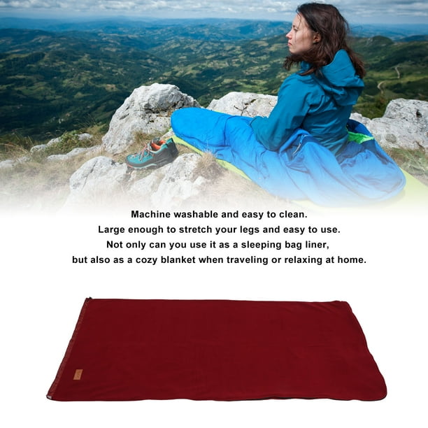 Doublure De Sac De Couchage Polaire – 180x80 Cm, Fermeture éclair Double, Légère (500-550 G)