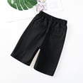 thumbnail image 6 of ITSAME Boys Shorts, School Uniform Elastic Waist Cotton Kids Casual Loose Shorts with Pockets Black 5-6T, 6 of 8