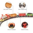 Electric Rechargeable Train Toy with Steam Engine for Kids 3 4 5 6 7