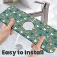 thumbnail image 6 of Sikiie Flowe Rooster Splash Guard for Sink Faucet-1 PC Super Absorbent Fast Drying Mat Sink Gadgets-Splash Guard for Kitchen, Sink Mat, 6 of 7