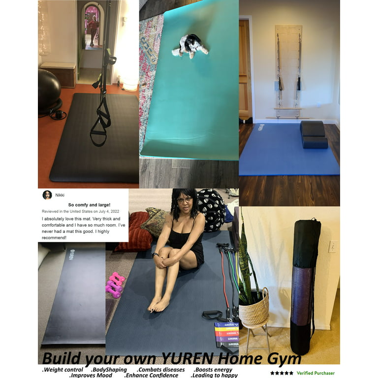 RYTMAT Extra Large Yoga Mat 78x51 10mm Thick Foam Exercise Mats