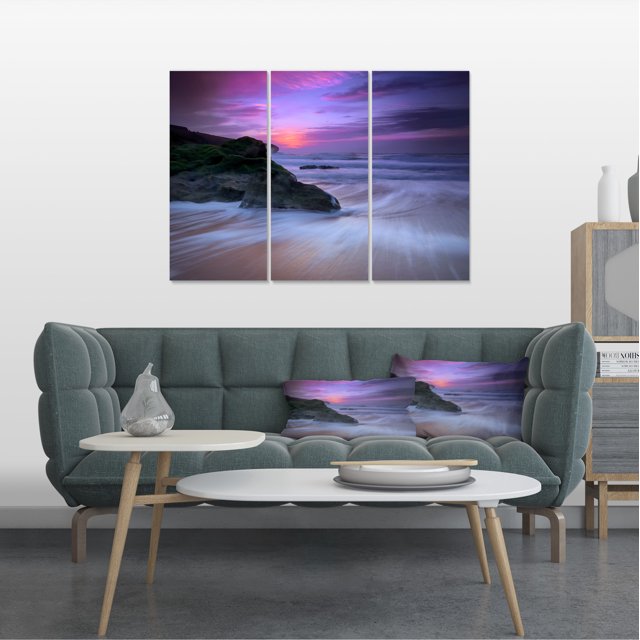 Slow Motion Waves on Winch Beach - Seashore Canvas Art Print