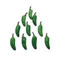 thumbnail image 2 of 50Pcs Simulation Fake Fruits Vegetable Decoration Pepper Handmade Decoration Mini Models Props Photography Crafts Home Kitchen Party Green, 2 of 9