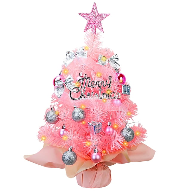 Árbol de Navidad Noiclub Mini de 60 cm con 50 luces LED y adornos