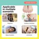 thumbnail image 4 of 2 separadores de dedos cómodos y 20 espaciadores ajustables, protector de dedos para uso prolongado, para uso nocturno y en el hogar, apto para hombres y mujeres, reemplazar regularmente para resul..., 4 of 5