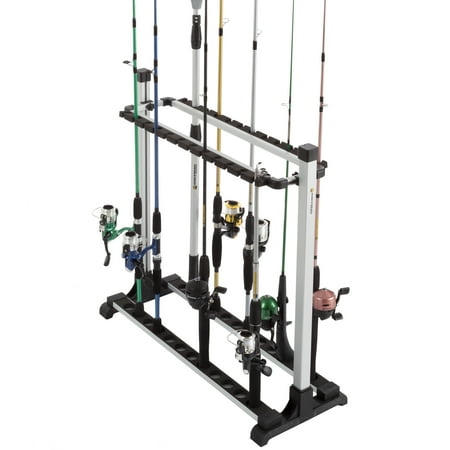 Fishing Rod Rack- Aluminum Freestanding Floor Storage 