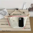 thumbnail image 1 of Large Capacity Canvas Chest Bag, Vintage Sling Backpack, Casual Crossbody Bag For, 1 of 5