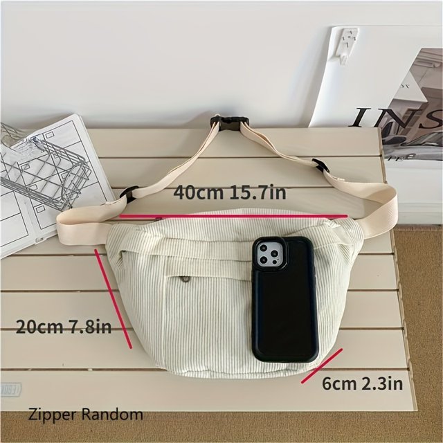 Large Capacity Canvas Chest Bag, Vintage Sling Backpack, Casual Crossbody Bag For