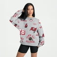 thumbnail image 2 of Women's Gameday Couture Heather Gray Tampa Bay Buccaneers Always On Repeat Fleece Sweatshirt, 2 of 4