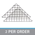 thumbnail image 5 of SSWBasics Triangle Black Wire Grid Shelf -- Set of 2, 5 of 7