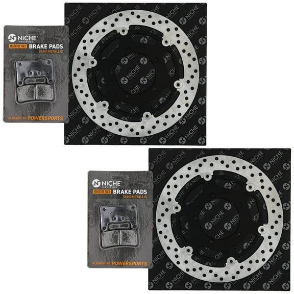 Niche Front Brake Rotor Pad Kit for Suzuki 59100-29850 59210-41G00 Motorcycle MK1006919