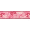 thumbnail image 2 of Rose Rouge Blush Rose Abstrait Papillons Papier Peint Frontière pour les Enfants, Rouleau 15' x 6'', 2 of 3