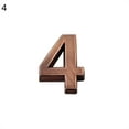 thumbnail image 2 of Visland 2 Inch Brown House Numbers for Mailbox or Door Address, Home Office Hotel Room, 3D Model, Self Adhesive. (1 Pcs), 2 of 4