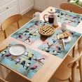 thumbnail image 5 of Colorful Birds Placemats Set of 4 Modern Oil Painting Art Place Mats Indoor Wipeable Table Mats Washable Cloth Dining Table Placemats for Kitchen Holiday Party Home Decor 13x19 Inch, 5 of 9