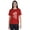 Red, variant on Inkmeso Women T Shirt "If My Mouth Doesn't Say It My Face Definitely Will" Letter Printed Sarcastic Crew Neck Top