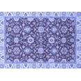 thumbnail image 1 of Ahgly Company Machine Washable Indoor Rectangle Oriental Blue Traditional Area Rugs, 5' x 7', 1 of 4