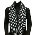 thumbnail image 6 of Wrapables® Dottie Infinity Acrylic Knit Scarf Circle Scarf, Black/White, 6 of 6
