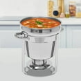 thumbnail image 2 of Wuzstar 7.4 Quart Round Chafing Dish Set Commercial Soup Kettle Warmer Buffet Catering Restaurant Chafer Food Warmer, 2 of 11