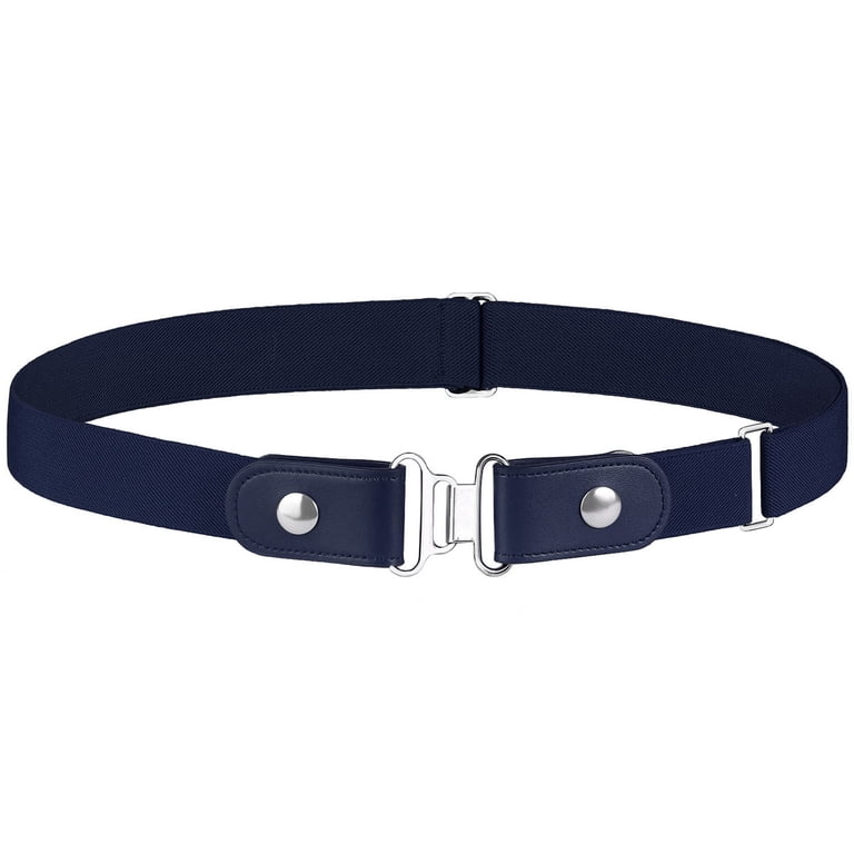 Falari No-Buckle Stretch Belt, Navy, Medium (20-33 inches) photo 3
