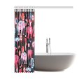 thumbnail image 2 of BOSDECO Seamless Efthasis Pattern With Pink Elephants AndShower Curtain Bathroom Decor 66x72 Inch, 2 of 2