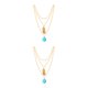 thumbnail image 2 of Jumpingount Collar de aleación para niñas, adorno para el cuerpo, colgante de joyería, adorno colgante, collares de piedra multicapa, Tipo 1 2Conjunto, 2 of 6