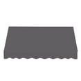 thumbnail image 2 of Awntech 6.38 Ft Dallas Retro Straight Slope Fixed Awning with Anodized Arms (76.5in x 31in x 24in), Gunmetal, 2 of 5