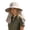 Khaki, variant on Womens Sun Hats Rechargeable Solar Powered Fan Hat Wide Brim Sun Hat