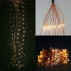 200 LED Clear Fairy Fibre Optics String Lights Battery Operated Garland