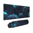 thumbnail image 2 of Pofeuu Ice blue light spot jellyfish Print Desk Mat for Keyboard and Mouse，Computer Desk Matt for Desktop，Large Mouse Pad for Desk，Desk Pads on Top of Desks 12x31.5in, 2 of 8